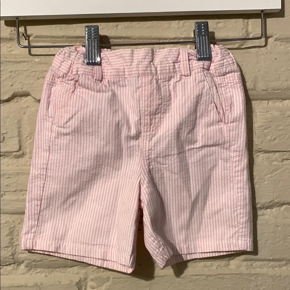 Bella Bliss Pink and White Striped Shorts